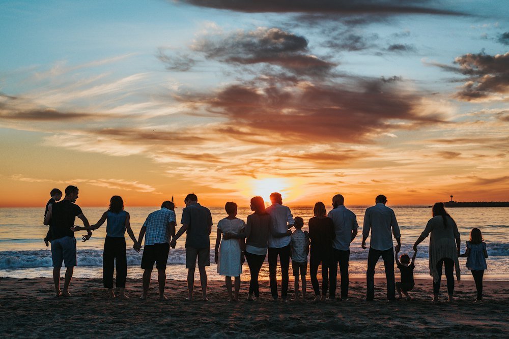 Família viajando junta